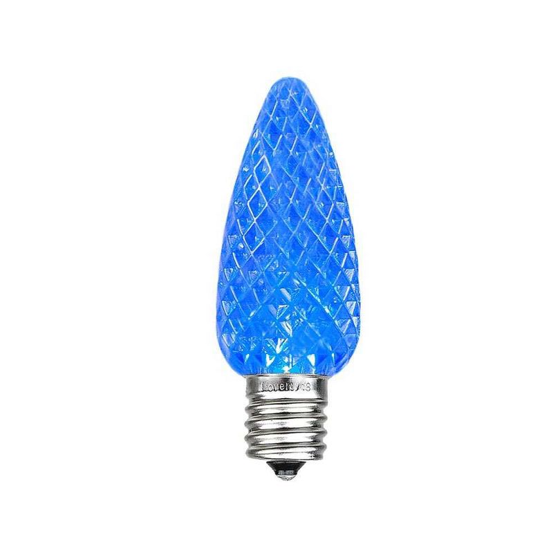 Novelty Lights C9 LED Faceted Christmas Replacement Bulbs Dimmable 25 Pack, 2 of 7