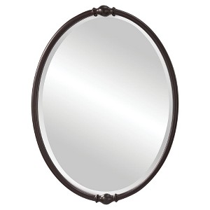 Generation Lighting Dannis 32 3/4" Oil-Rubbed Bronze Oval Wall Mirror - 1 of 4