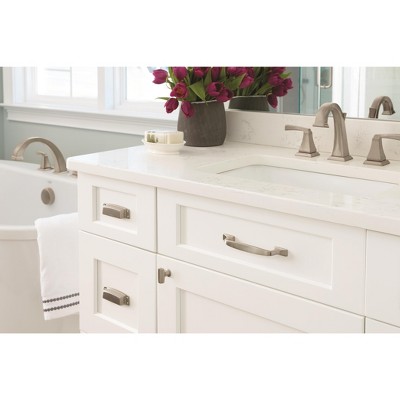 Satin Nickel Brushed Cabinet Drawer Pull with Mounting Hardware
