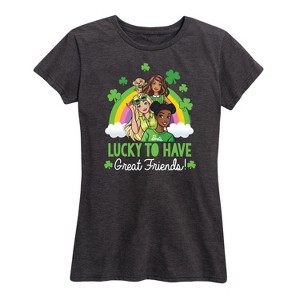 Women's - Barbie - St. Patrick's Day Lucky To Have Great Friends Short Sleeve Graphic T-Shirt - 1 of 4