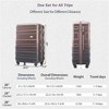 BEAFUP Set of 3 Luggage, ABS Hardshell Hardside Lightweight Durable Suitcase sets, Spinner Wheels Suitcase with TSA Lock 20''24''28'' - 3 of 4