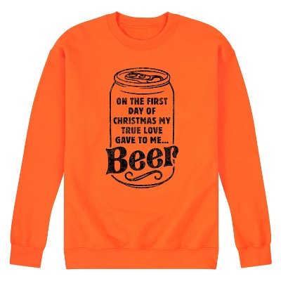 Men's - Instant Message - On The First Day Of Christmas Graphic Fleece Sweatshirt