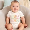 The Juniper Shop SmileyWorld Checkered Floral Smile Baby Short Sleeve Bodysuit - 3 of 4