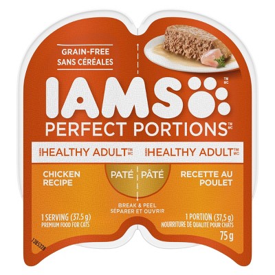 IAMS Healthy Adult Perfect Portions Pate Grain Free Wet Cat Food - 2.6oz