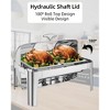 9QT Roll Top Chafing Dish Buffet Set, Food-Grade Stainless Steel Commercial Chafer for Catering - 4 of 4