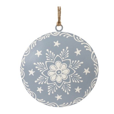 Melrose Snowflake Disc Ornament (Set of 12)