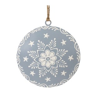 Melrose Snowflake Disc Ornament (Set of 12) - 1 of 3