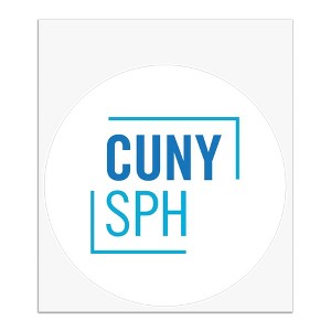 CUNY  School of Public Health  Primary Logo Automotive Car Window Locker Circle Bumper Sticker - 1 of 4