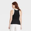 Women's Slim Fit Ribbed High Neck Tank Top - A New Day™ - 2 of 3