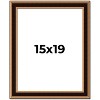 PosterPalooza | Weathered Gold Picture Frame - UV Acrylic, Foam Board Backing, Hanging Hardware - 2 of 4