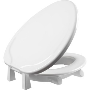 Bemis Independence Asurance Elongated White Plastic Toilet Seat (Pack of 2) - 1 of 1