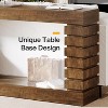 Gulches Vintage 70.8" Console Table, Wood Rectangular Sofa Table for Living Room, Brown - 2 of 4