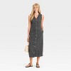 Women's Denim Button-Down Ankle Dress - Universal Thread™ - 3 of 3