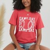 Simply Sage Market Women's Distressed Game Day Baseball Short Sleeve Graphic Tee - 2 of 4