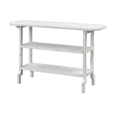 Rosette Console Table White Wash - Treasure Trove Accents