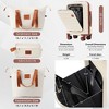 YONWAY 4-Piece Luggage Set ,20in Carry-On(Front opening panel design),28in Checked Suitcase,Duffel Bag ,Wet-Dry Toiletry Bag,Back to School - 4 of 4