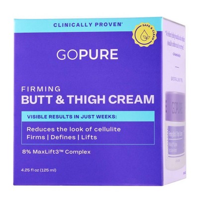 goPure Firming Butt & Thigh Cream - 4.25 fl oz: Unscented, Jar, Hand And Body Lotion, Suitable For All Skin Types