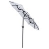PAGED 15FT Rectangle Patio Umbrella Double Sided Outdoor Market Umbrella with Crank, Base and 12 Ribs for Garden, Poolside - 4 of 4