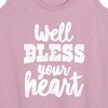 Women's - Instant Message - Well Bless Your Heart Graphic Racerback Tank - 2 of 4