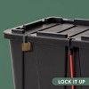 IRIS USA 27Gal./108Qt. 4 Pack Large Heavy-Duty Storage Plastic Bin Tote Container with Durable Lid - image 3 of 4