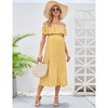 LXT- Women's Off Shoulder Split A Line Casual Maxi Dress - 2 of 4