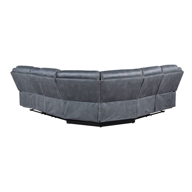 131" Dollum Two-Tone Sectional Sofa - Acme Furniture, 6 of 10
