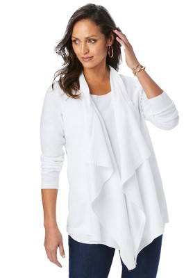Jessica London Women's Plus Size Flyaway Cardigan