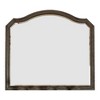 Royal Hampton 43.5 Inches Scalloped Mirror with Molded Details, Brown - 3 of 4