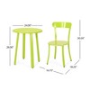Maggift Outdoor Patio Seating Sets, Unique Design, Ideal for Conversations, Perfect for Gardens and Living Spaces, Yellow, 16.75"*18.25"*30.5" - 2 of 4