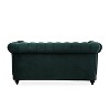 APRILSOUL Chesterfield Velvet Loveseat Sofa, Rolled Arm Dutch Plush Upholstered Sofa Couch with Tufted Button - 4 of 4