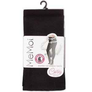 Memoi Women's 2 Pair Pack Shaper Top Opaque Tights - 1 of 2