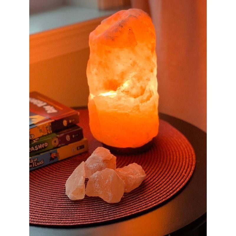 Small Natural Salt Lamp Pink - Q&#38;A Himalayan Salt, 5 of 9