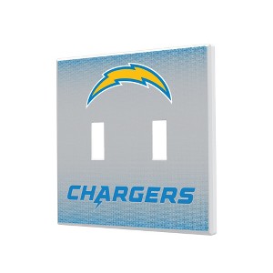 NFL AFC Teams Linen Hidden-Screw Light Switch Plate for Double Toggle - 1 of 4