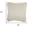 HomeRoots Soft White Shag Accent Pillow - 3 of 4