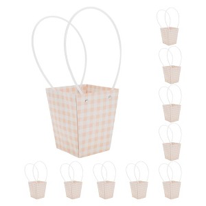 Unique Bargains Florist Gift Packaging Bags for Birthday Teachers' Day Mother's Day Wedding 10 Pcs - 1 of 4