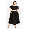 Women's Plus Size Kaia 2 Piece Set  - black | CITY CHIC - 2 of 4