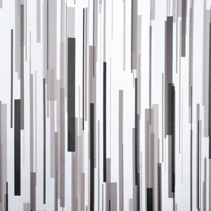 Grayscale Rain Shower Curtain Black/Gray - Moda at Home: Polyester Bathroom Accessory, Machine Washable - 1 of 4