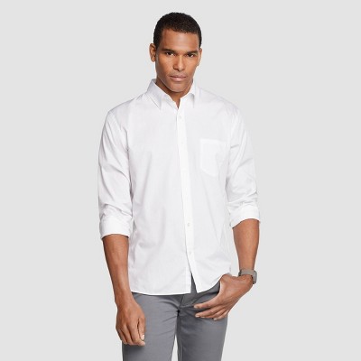 van heusen men's never tuck long sleeve shirt