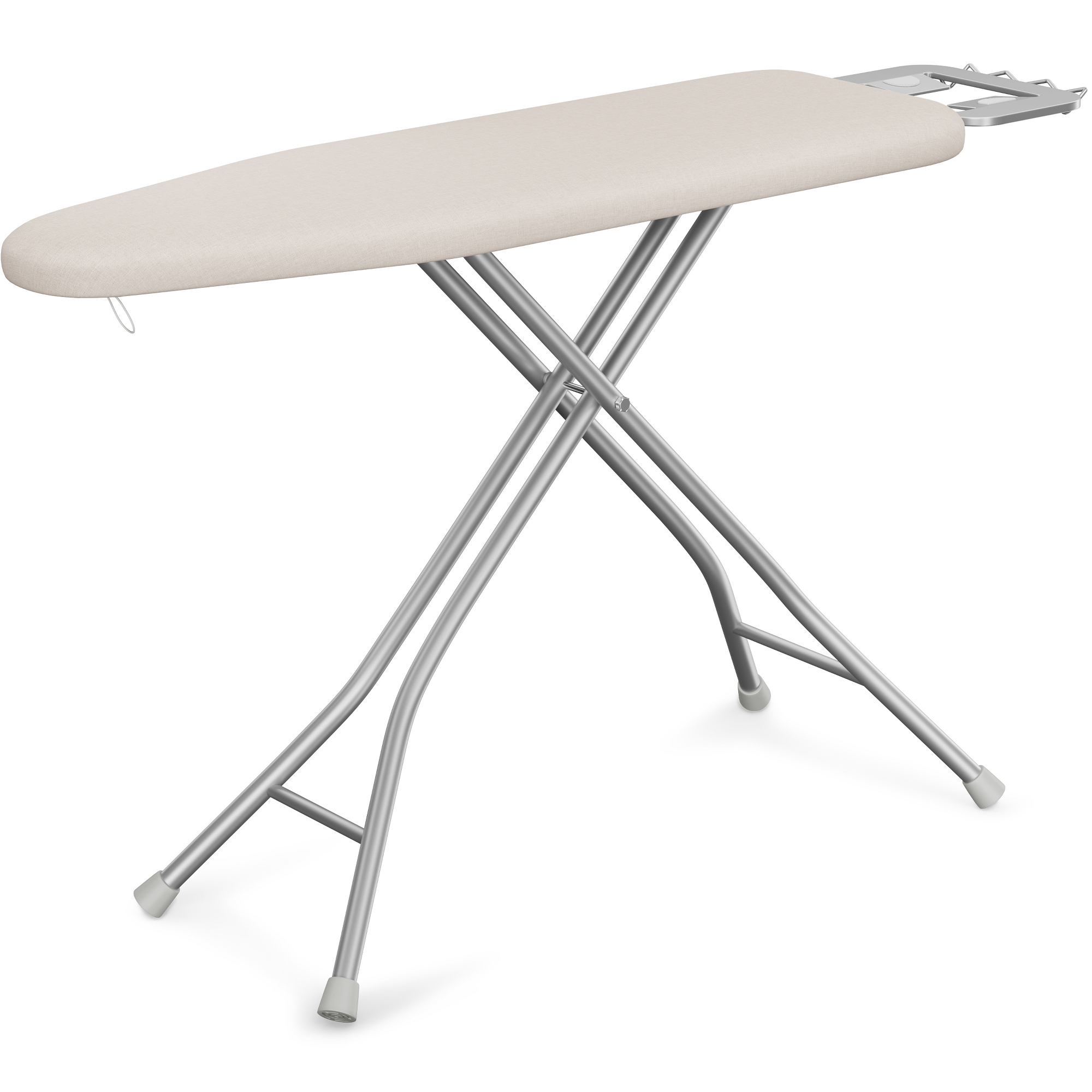 Yaheetech Foldable Height-adjustable Iron Table with 4-layer Pad for Laundry, Beige