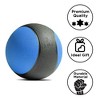Amber Fight Gear Durable Rubber Medicine Ball for Fitness Training, Enhance Strength, Core Stability, Balance, 4 lb, Superior Grip, Color May Vary - 3 of 4