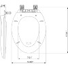 Toilet Seat Round,/Elongated Toilet Lid Soft-Slow Close, Heavy Duty Toilet Seat, Easy to Install, Universal Fit - 2 of 4