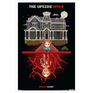 Trends International Netflix Stranger Things: Season 5 (2025) -16-Bit Upside Down Framed Wall Poster Prints - 1 of 4