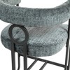 Resenkos Counter Bar Stools, Counter Stool,House Hold Bar Stools Set of 2, Modern Bar Stool with Back, Black Metal Frames(Gray Chenille) - 2 of 4