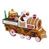 Roman 6.0 Inch Gingerbread Express Engine Santa Cupcake Peppermint Santa Figurines - 3 of 3