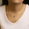 Haus of Brilliance Silver Lab Grown Diamond 1/4 Cttw Three Stone Heart Pendant Necklace - 4 of 4