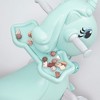 TopComfy Baby Bouncer and Rocker Toddler Kid Chair Convertible Unicorn Ride On Toy for Playroom Living Room, Blue, 34.25"*16.54"*34.65" - 3 of 4