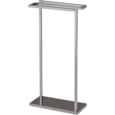 Modern Chrome Freestanding Towel Rack with Three Bars