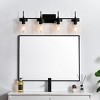 Elegant Lighting Benny 4 light Black and Clear Bath Sconce - 3 of 4