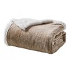 Sheridan Ultra Warm and Comfortable Caesar Emblem Faux Shearling Throw 50" x 60" - image 2 of 4