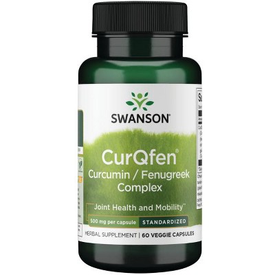 Swanson Curqfen Curcumin/Fenugreek Complex - Standardized 500 mg 60 Veg Caps.